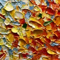 Abstract Boho by Palette Knife detail wall art texture